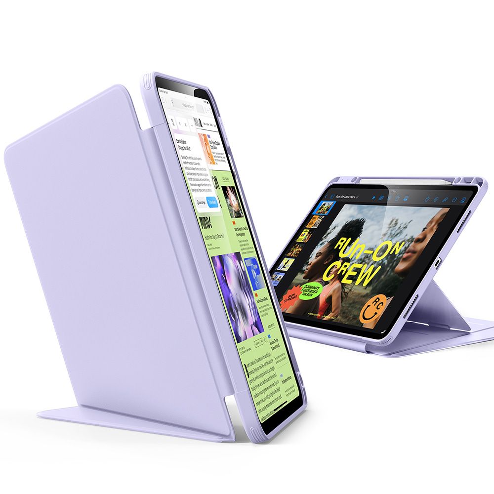 ESR Apverčiamas hibridinis dėklas, skirtas iPad Air 13" (2024/2025/2026) – violetinė -- iPad Air 13