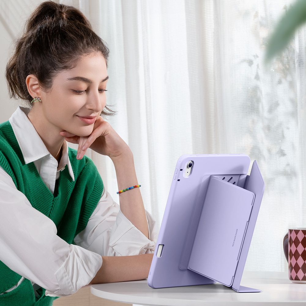 ESR Apverčiamas hibridinis dėklas, skirtas iPad Air 13" (2024/2025/2026) – violetinė -- iPad Air 13