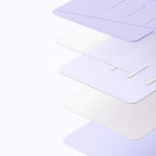 ESR Apverčiamas hibridinis dėklas, skirtas iPad Air 13" (2024/2025/2026) – violetinė -- iPad Air 13