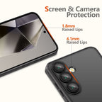 Tech-Protect MagFlex MagSafe dėklas Samsung Galaxy A56 5G – skaidrus juodas -- Samsung Galaxy A56 5G
