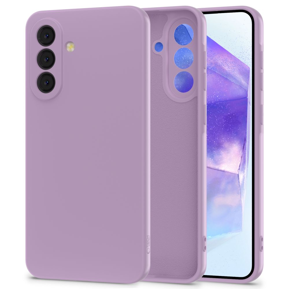 Silikoninis dėklas Tech-Protect Icon Samsung Galaxy A56 5G – violetinis -- Samsung Galaxy A56 5G