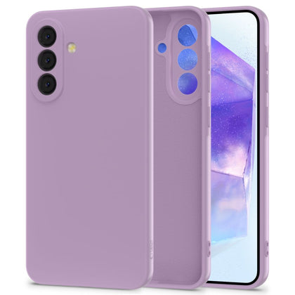 Silikoninis dėklas Tech-Protect Icon Samsung Galaxy A56 5G – violetinis -- Samsung Galaxy A56 5G