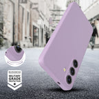 Silikoninis dėklas Tech-Protect Icon Samsung Galaxy A56 5G – violetinis -- Samsung Galaxy A56 5G