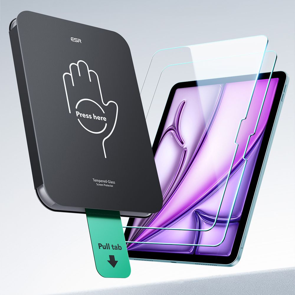 ESR UltraFit grūdintas stiklas iPad Air 13" – 2 vnt. -- Cell phone tempered glass