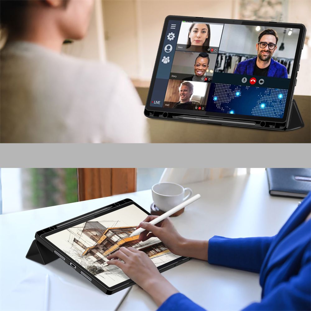 Tech-Protect SC rašiklio dėklas, skirtas Lenovo Idea Tab Pro / Pro MT 12.7 TB-373 - juodas