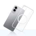 3mk Clear MagCase, skirtas Samsung Galaxy S25 Edge - skaidrus