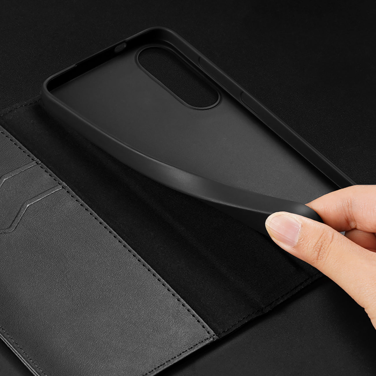 Dux Ducis Hivo dėklas Samsung Galaxy S25 Edge – juodas