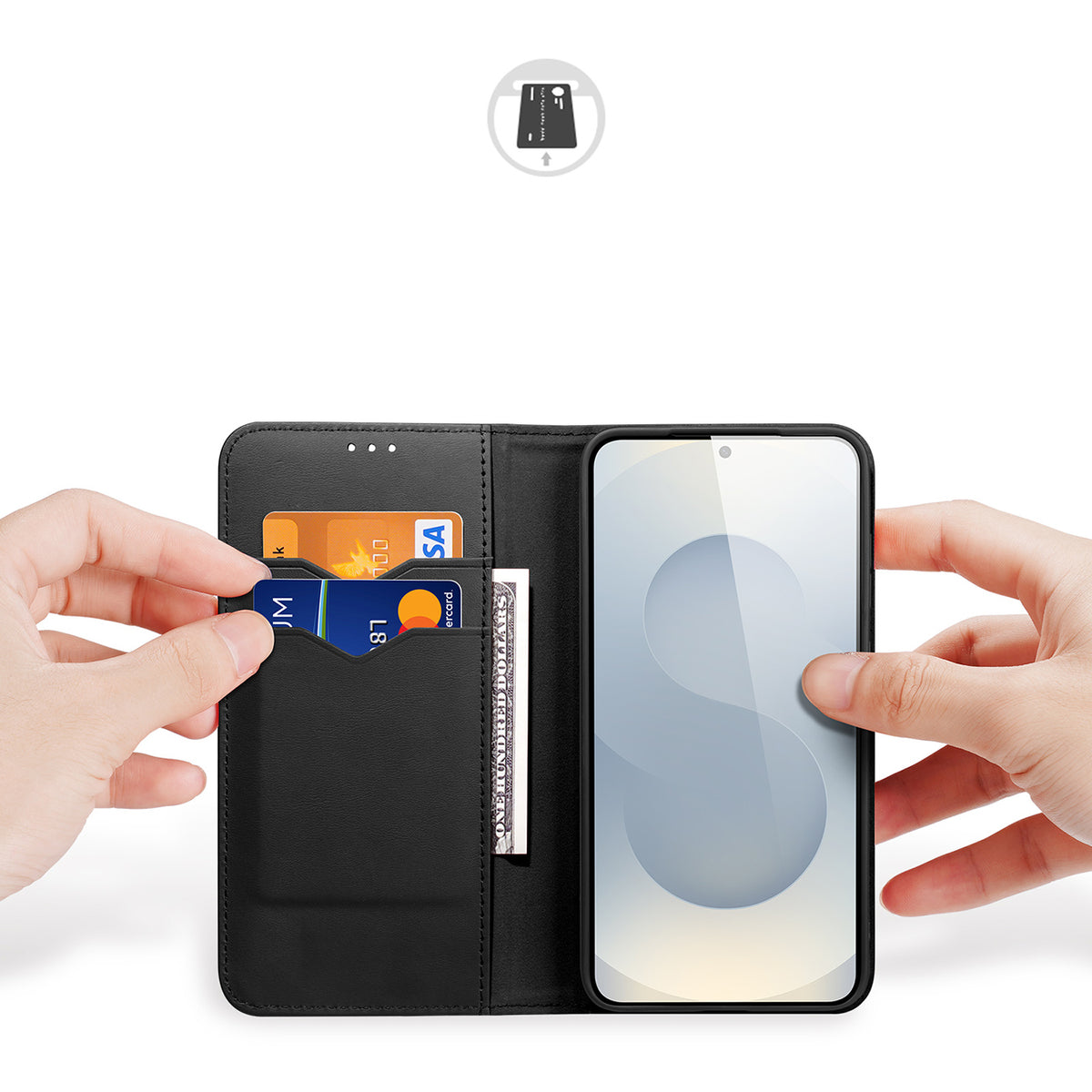 Dux Ducis Hivo dėklas Samsung Galaxy S25 Edge – juodas