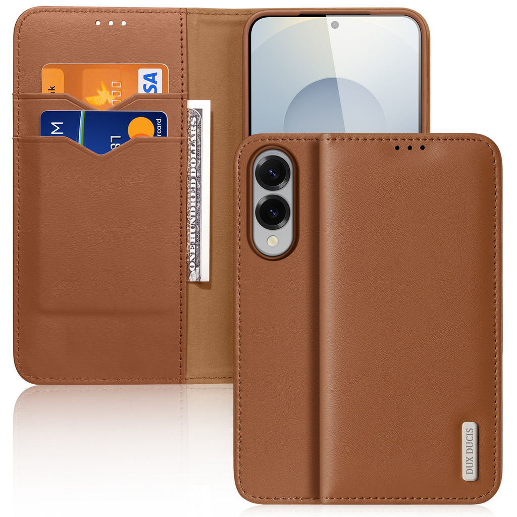 Dux Ducis Hivo odinis RFID dėklas Galaxy S25 Edge – rudas