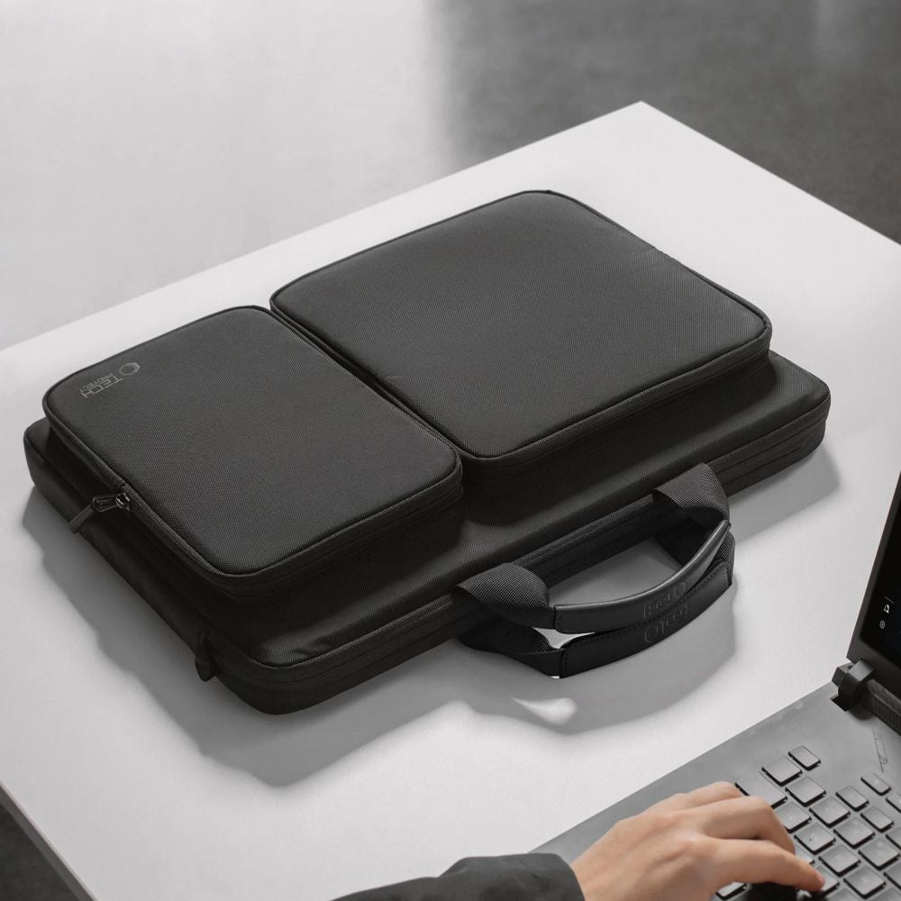 Tech-Protect Defender Bag 17" nešiojamajam kompiuteriui - juoda -- Laptop Bags