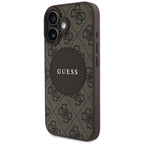 Guess MagSafe dėklas iPhone 16 – rudas