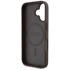 Guess MagSafe dėklas iPhone 16 – rudas