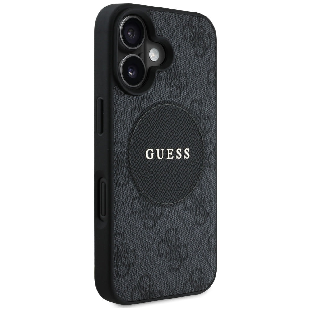 Guess 4G MagSafe dėklas iPhone 16 – juodas