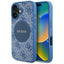 Guess MagSafe dėklas iPhone 16 – mėlynas