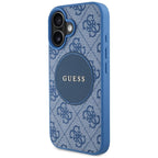 Guess MagSafe dėklas iPhone 16 – mėlynas