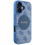 Guess MagSafe dėklas iPhone 16 – mėlynas