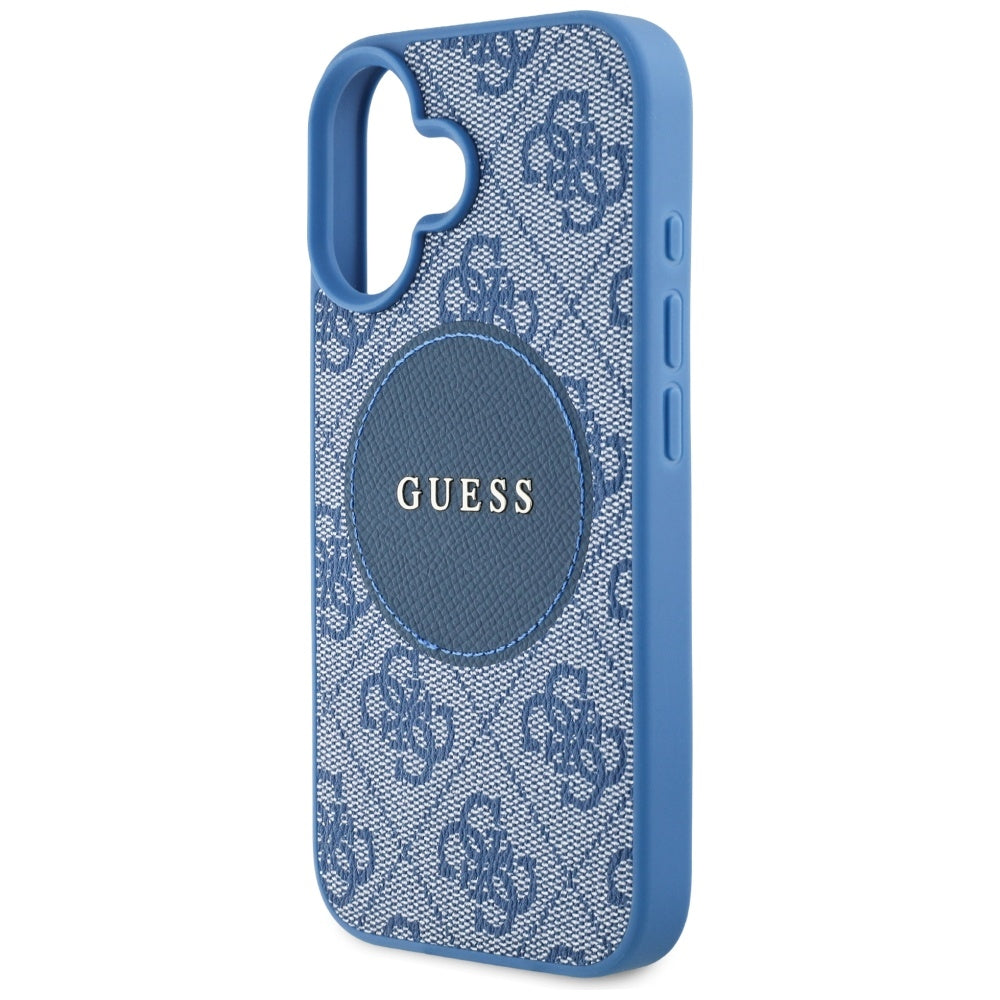 Guess MagSafe dėklas iPhone 16 – mėlynas
