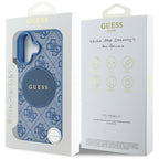 Guess MagSafe dėklas iPhone 16 – mėlynas