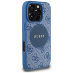 Guess MagSafe dėklas iPhone 16 Pro Max – mėlynas