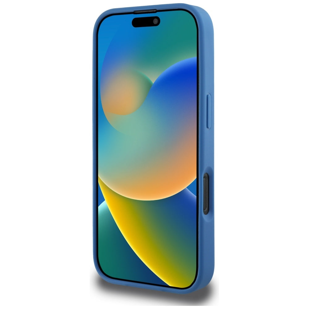 Guess MagSafe dėklas iPhone 16 Pro Max – mėlynas