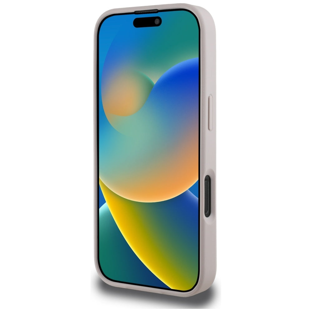 Guess MagSafe dėklas iPhone 16 Pro – rožinis