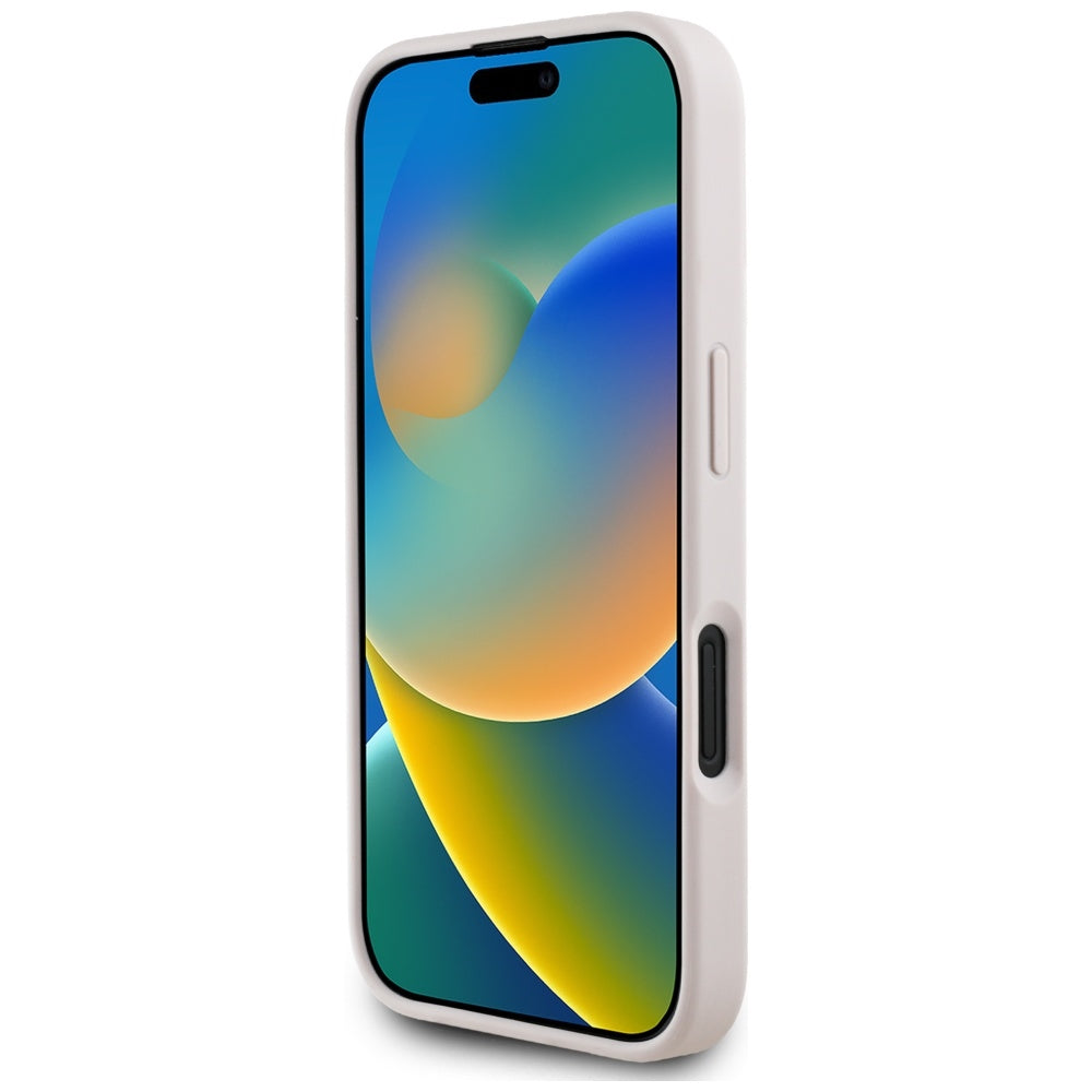 Guess MagSafe dėklas iPhone 16 – rožinis