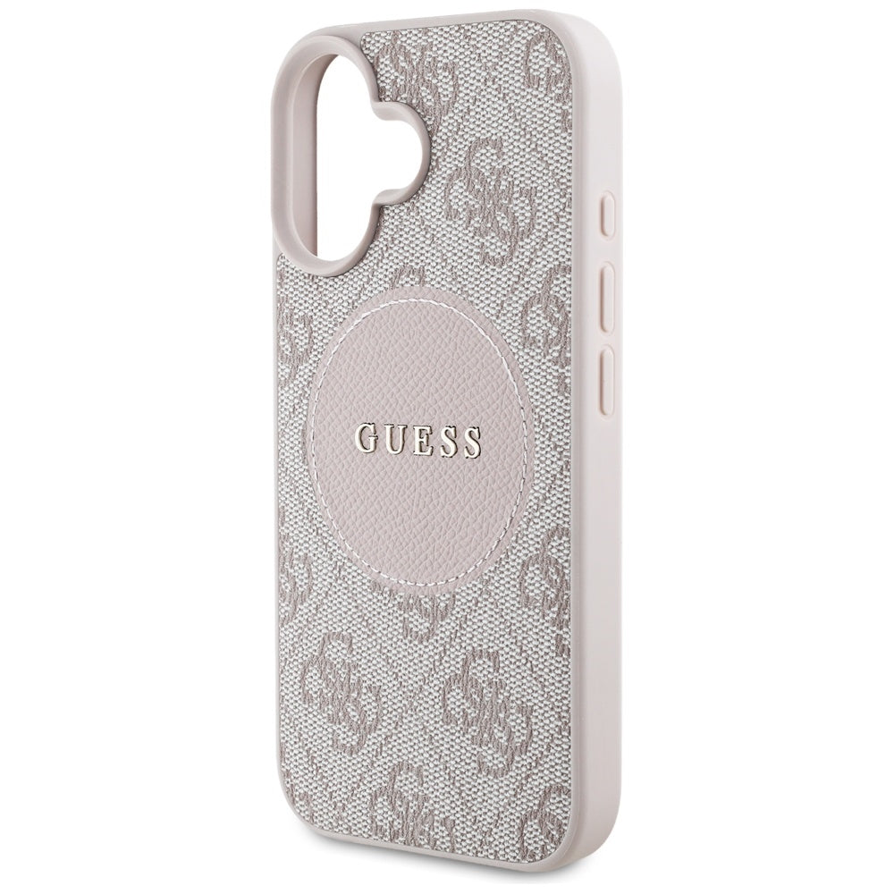 Guess MagSafe dėklas iPhone 16 – rožinis