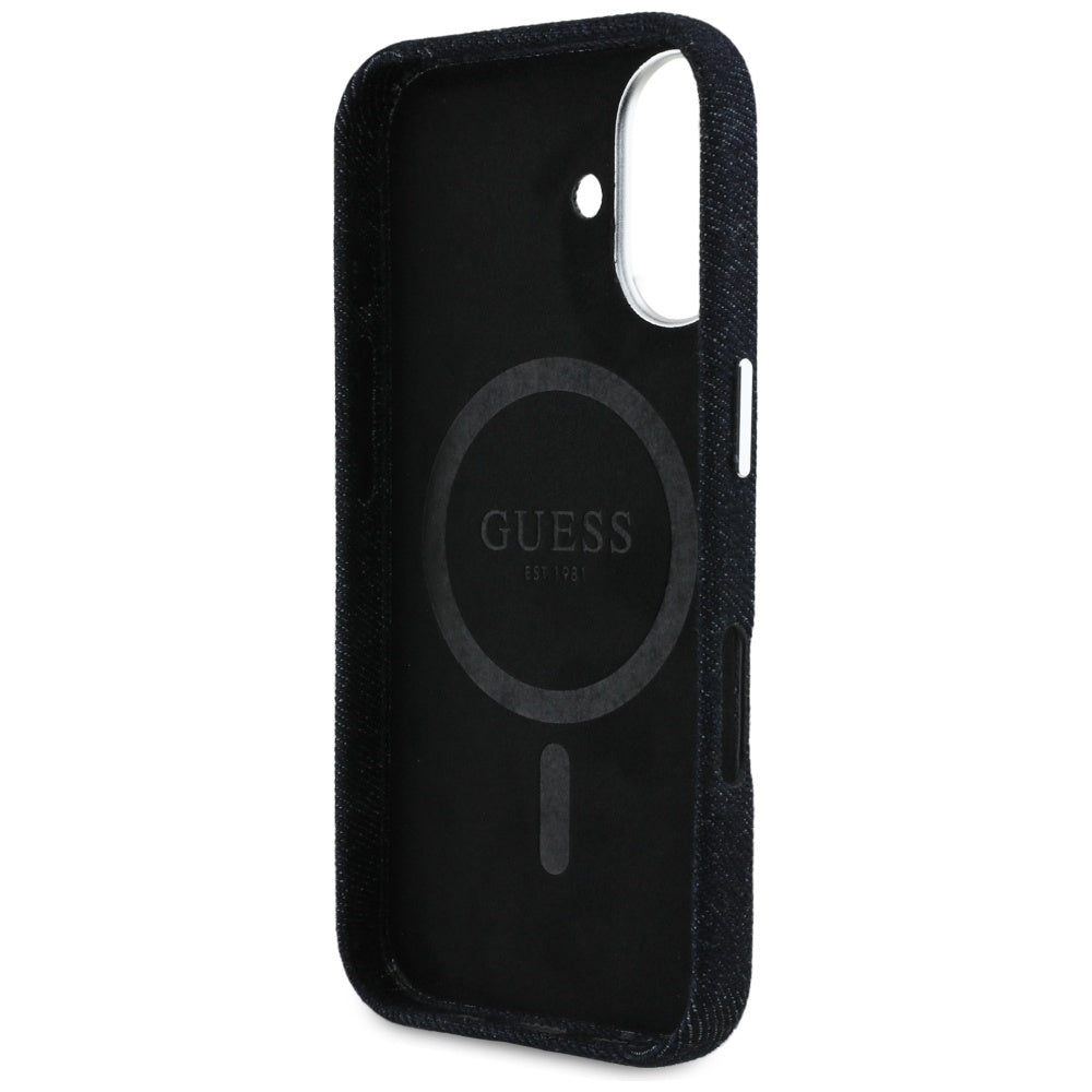 Guess MagSafe dėklas iPhone 16 – juodas