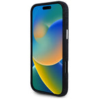 Guess džinsinis MagSafe dėklas iPhone 16 Pro – juodas -- iPhone 16 Pro