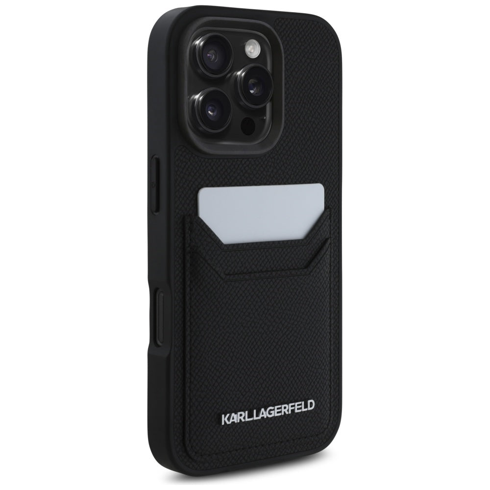 Karl Lagerfeld dėklas iPhone 16 Pro – juodas