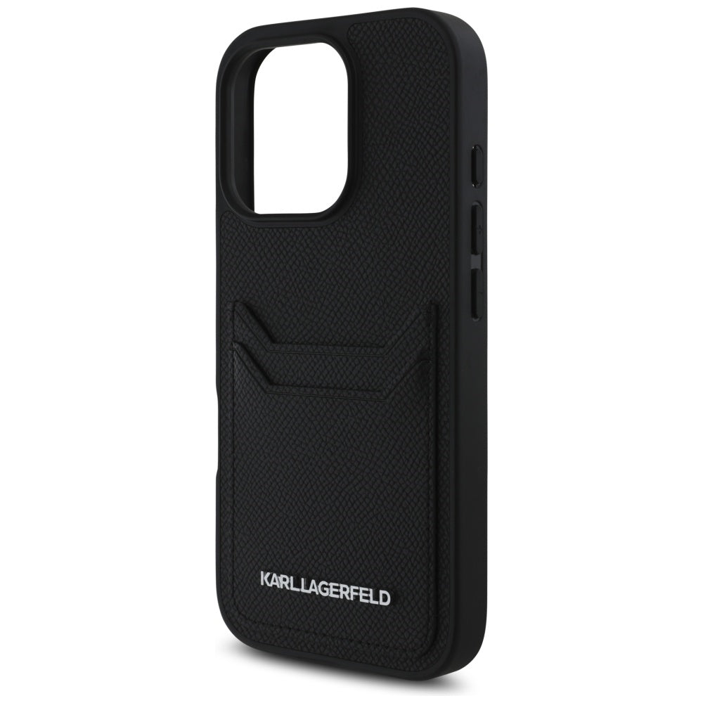 Karl Lagerfeld dėklas iPhone 16 Pro – juodas