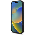 Karlas Lagerfeldas HC Grūdintas PU Metalinis pailgas Kortelės lizdo dėklas, skirtas iPhone 16 Pro Max – juodas
