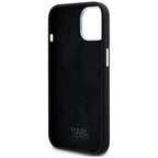 Karl Lagerfeld silikoninis dėklas iPhone 15 – juodas