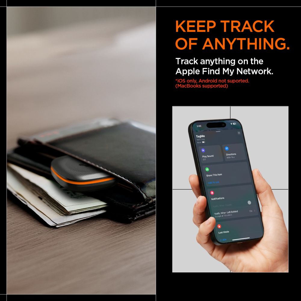 Spigen TagMe Locator – juoda