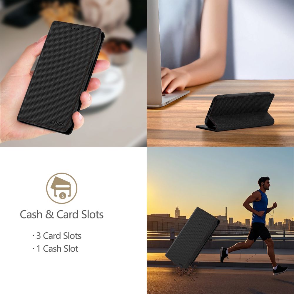 Tech-Protect Wallet RS dėklas Samsung Galaxy A56 5G – juodas -- Samsung Galaxy A56 5G