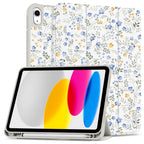 Tech-Protect SC Rašiklio dėklas, skirtas iPad 10.9" 2022 (10th gen.) / 11" 2025 (11th gen.) – ramunėlės su lapais