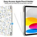 Tech-Protect SC Rašiklio dėklas, skirtas iPad 10.9" 2022 (10th gen.) / 11" 2025 (11th gen.) – ramunėlės su lapais