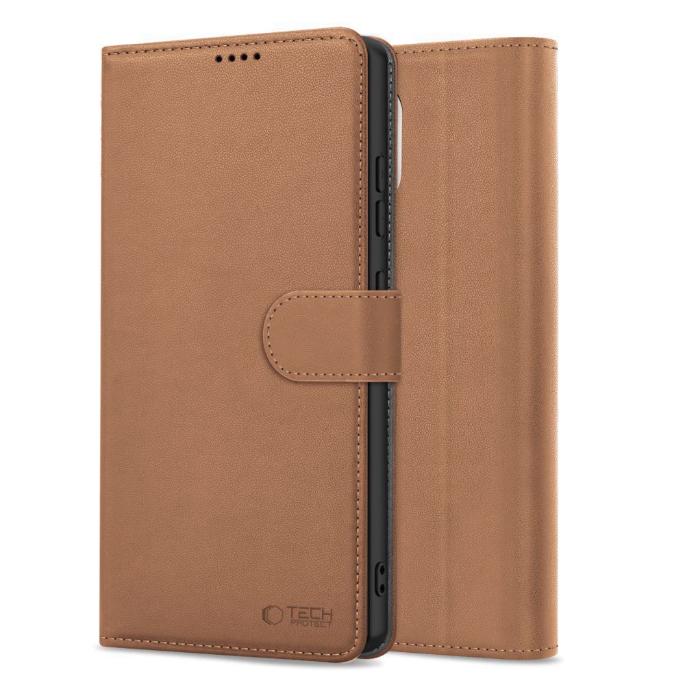 Tech-Protect Wallet dėklas iPhone 16e – rudas -- iPhone 16e
