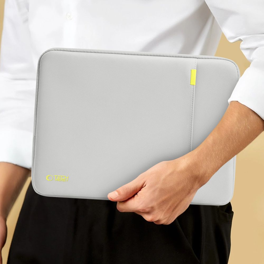 Tech-Protect Defender nešiojamojo kompiuterio krepšys 15-16" - Pilkas -- Laptop Bags