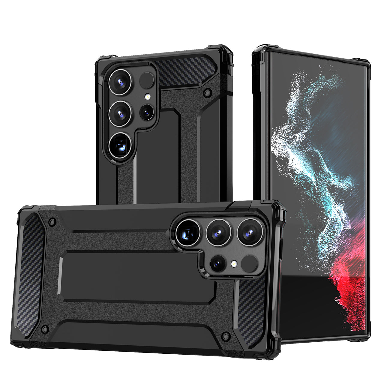 Hybrid Armor dėklas Xiaomi Redmi Note 14 5G – juodas