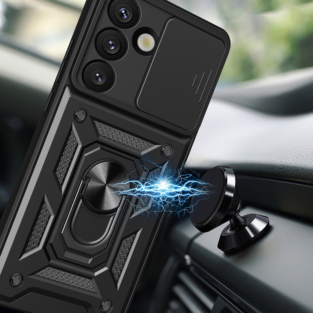 Hybrid Armor Camshield dėklas Realme GT 7 Pro 5G – juodas -- Realme GT 7 Pro