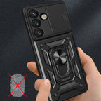 Hybrid Armor Camshield dėklas Galaxy M16/F16 5G – juodas -- Samsung Galaxy M16