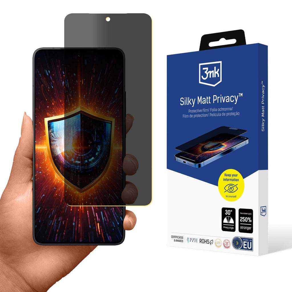 Privatumo ekrano apsauga 3mk Silky Matt Privacy skirta Xiaomi Poco F7 Pro / Xiaomi Poco F7 Ultra -- Xiaomi Poco F7 Pro /...
