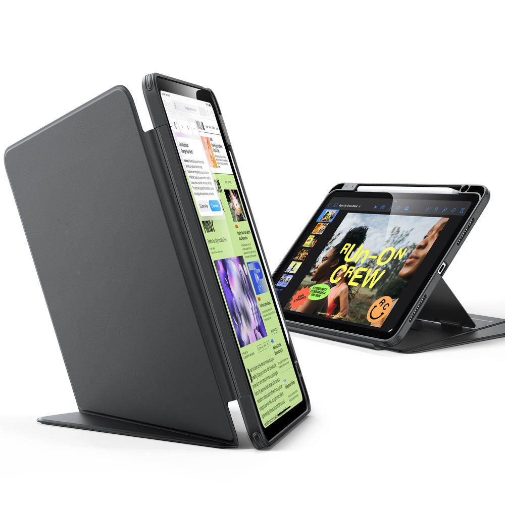 ESR Apverčiamas hibridinis dėklas, skirtas iPad 10.9" (2020/2022) / 11" (2024/2025/2026) – juodas -- iPad 10.9