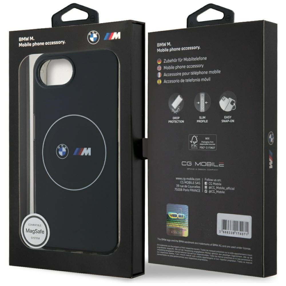 BMW IML Metal MagSafe dėklas iPhone 16e – juodas
