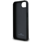 BMW Leather Hot Stamp dėklas iPhone 16e – juodas