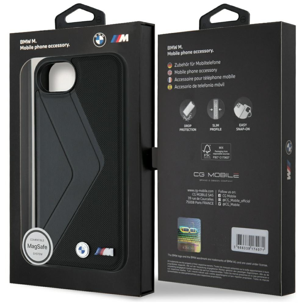 BMW MagSafe odinis dėklas iPhone 16e – juodas