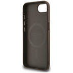 Guess MagSafe dėklas iPhone 16e – rudas, gėlės