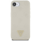 Guess MagSafe dėklas iPhone 16e – smėlio