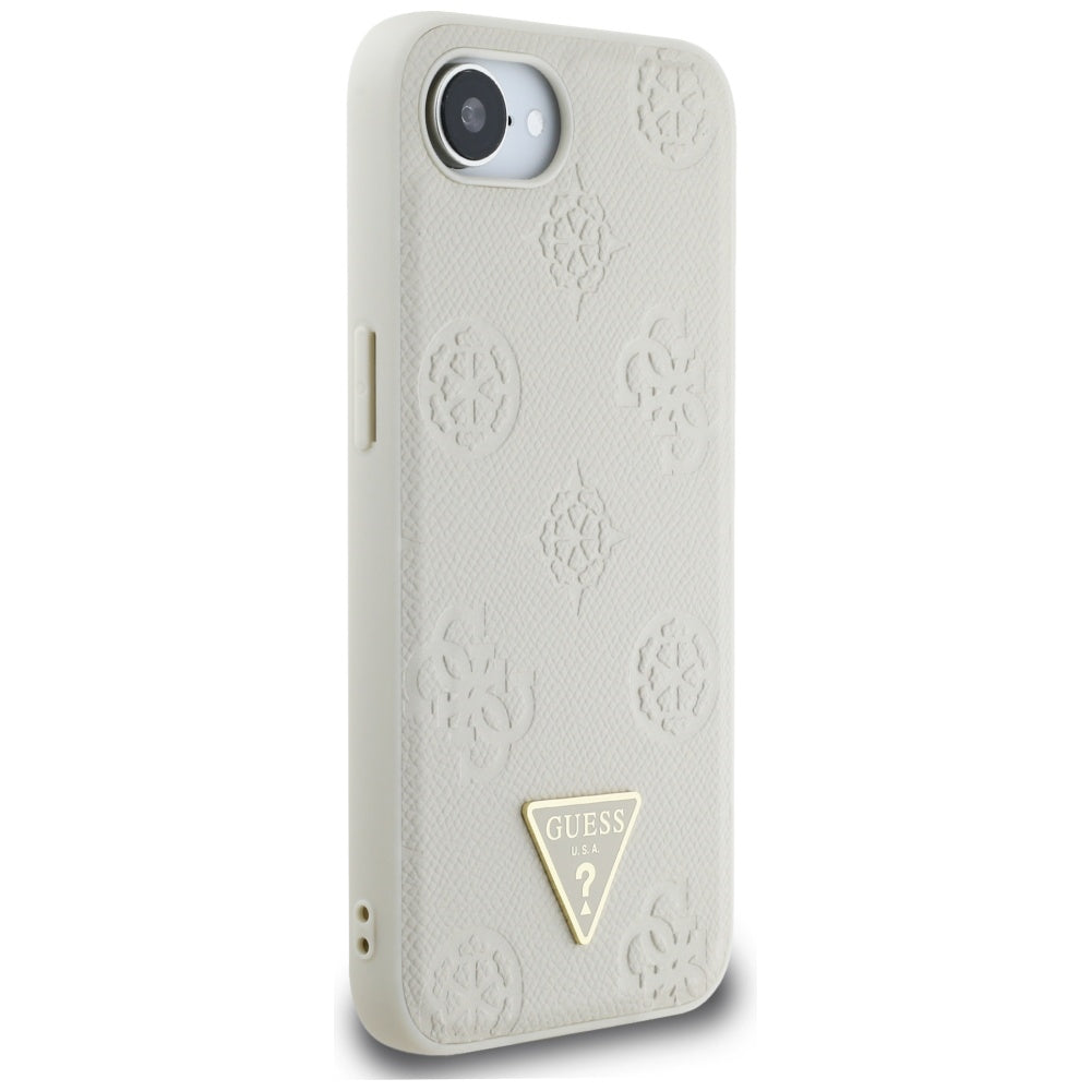Guess MagSafe dėklas iPhone 16e – smėlio